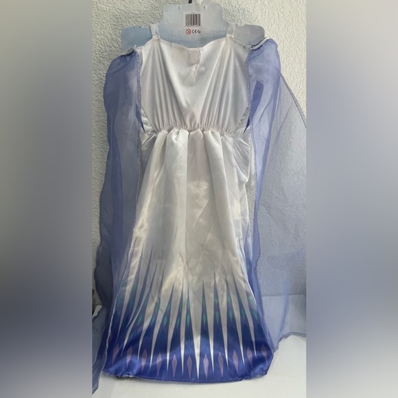Disney Frozen Elsa the snow queen costume and matching shoes 4-6X - Picture 7 of 9